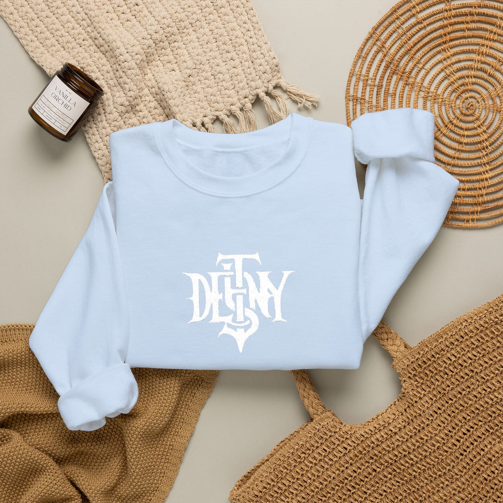 Unisex Destiny Gothic Logo Sweatshirt | Gothic Lettering, Black Pullover
