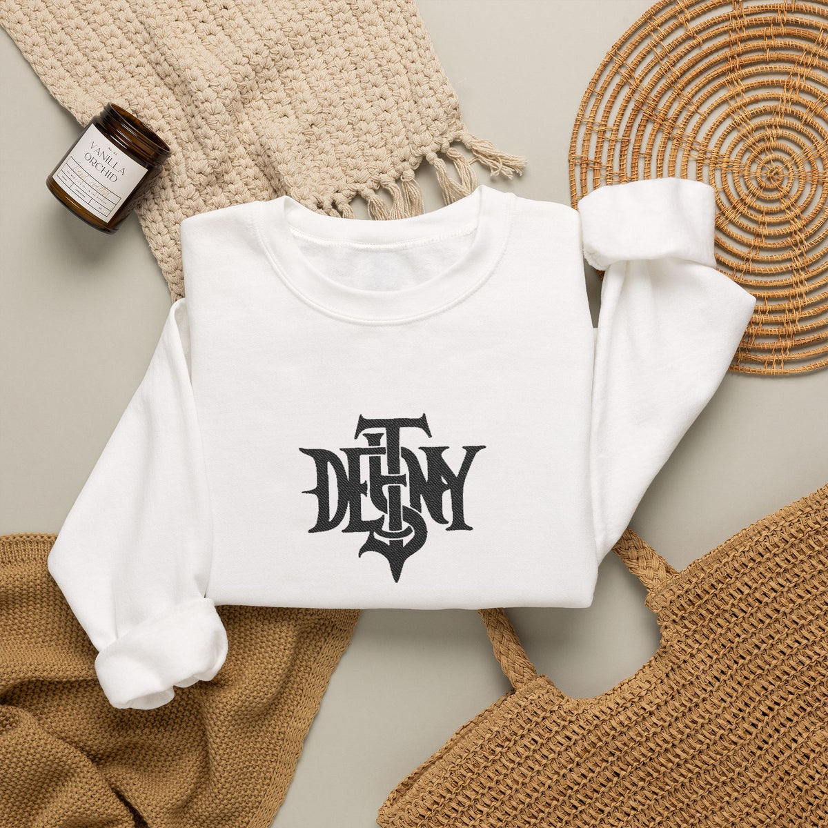 Unisex Destiny Gothic Logo Sweatshirt | Gothic Logo Crewneck