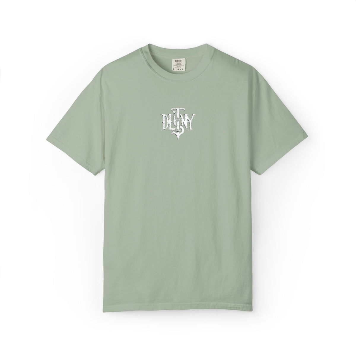 Destiny Gothic Logo T-shirt | Garment Dyed Charcoal
