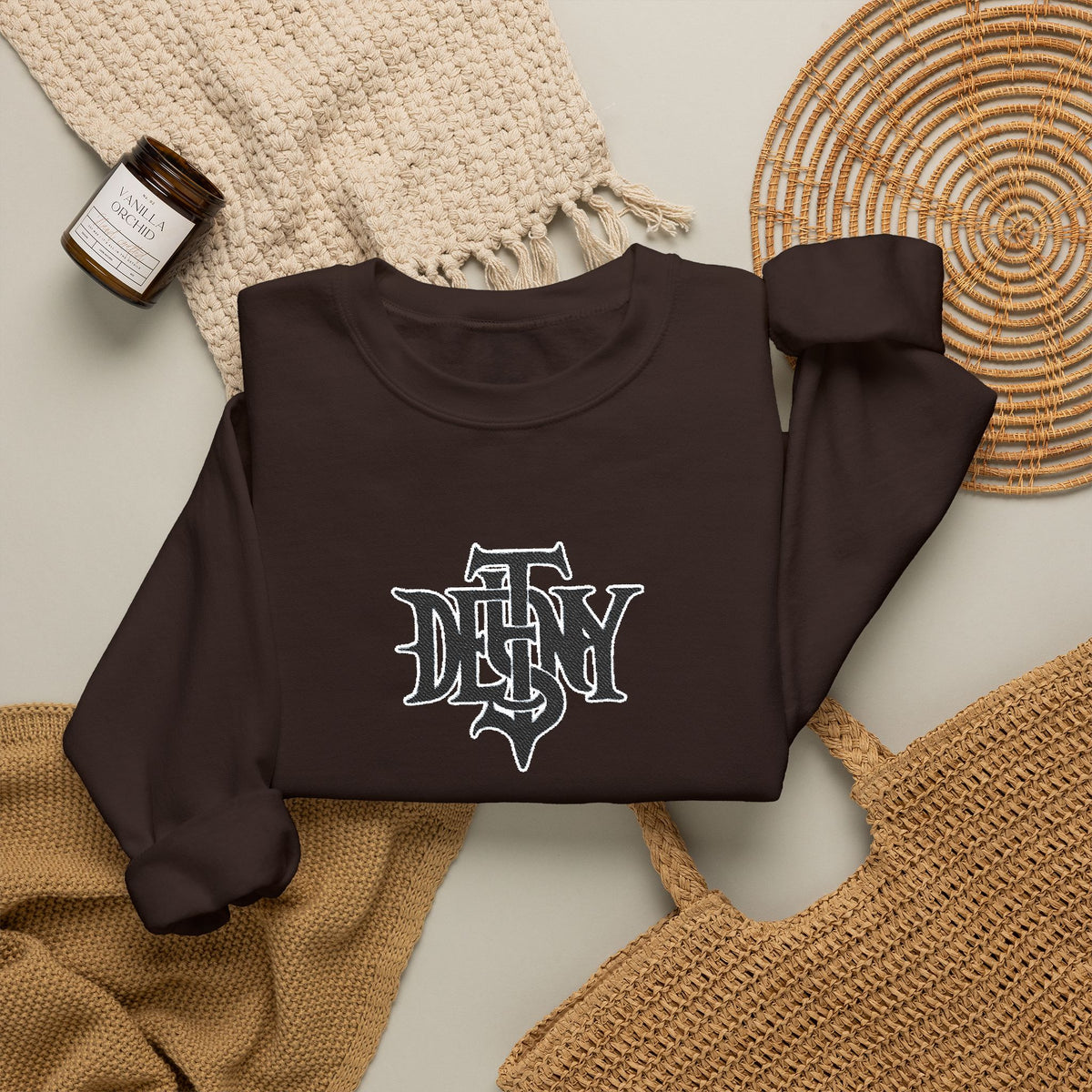 Unisex Destiny Gothic Logo Sweatshirt | vintage band-style emblem