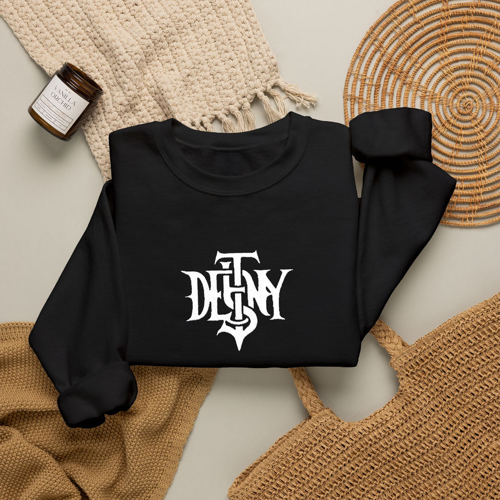 Unisex Destiny Gothic Logo Sweatshirt | Gothic Lettering, Black Pullover