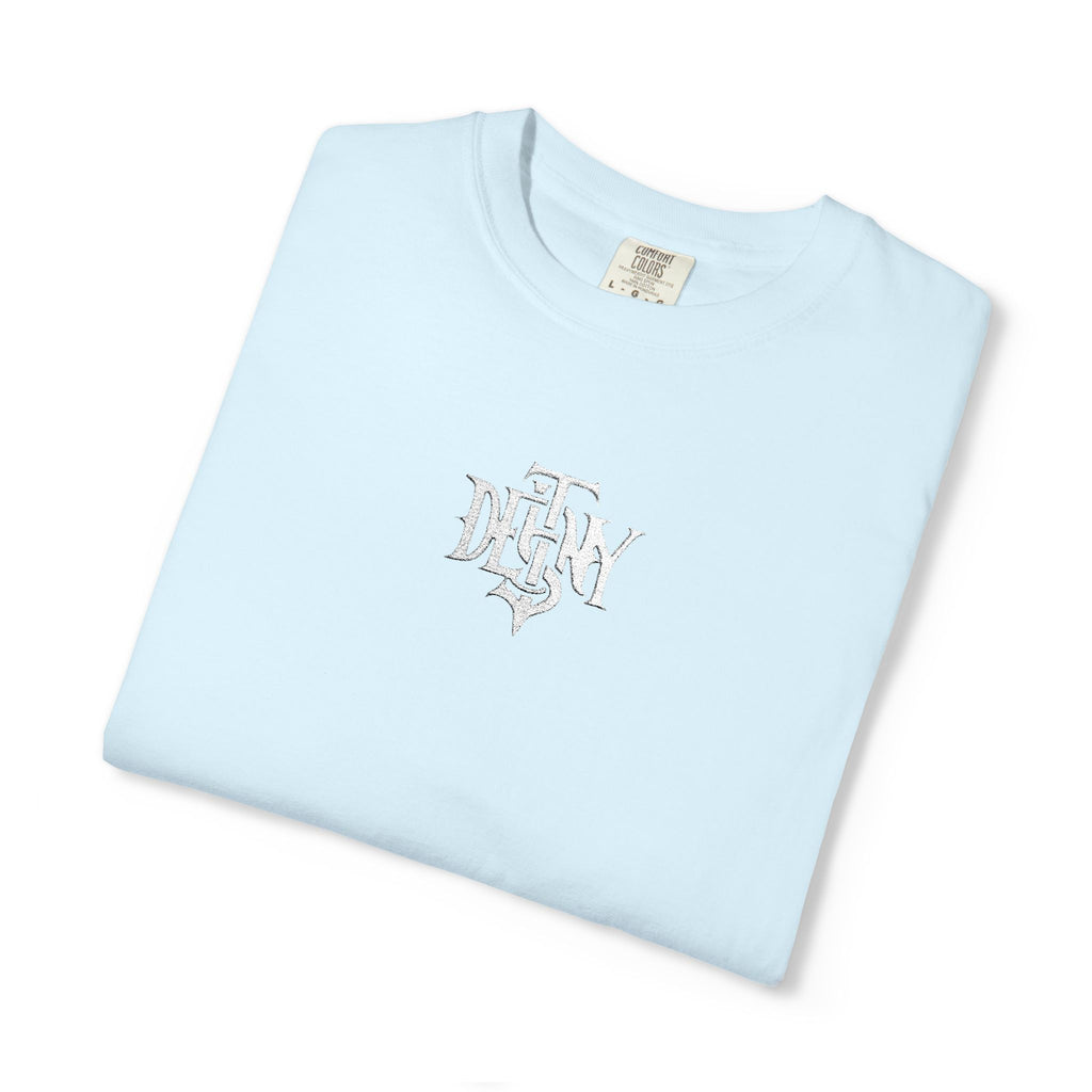 Destiny Gothic Logo T-shirt | Garment Dyed Charcoal