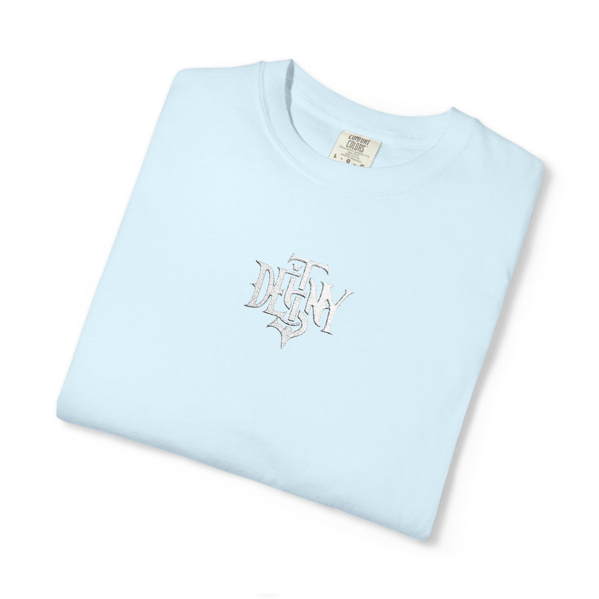 Destiny Gothic Logo T-shirt | Garment Dyed Charcoal