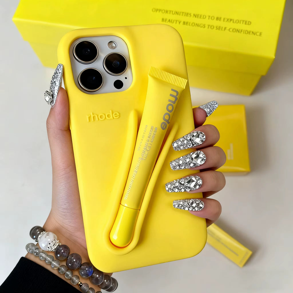 Hot Brand Lemontini Phone Case for Iphone 11 12 13 14 15 16 Pro Max plus 17 Air Makeup Lip Gloss Silicone Cover with Lip Glaze
